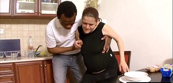  Pregnant housewife gets the big black cock and is satisfied